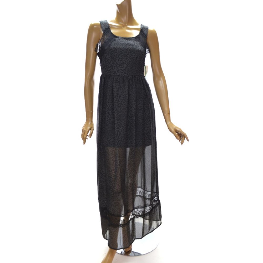 Mimi Chica Leopard Print Long Dress size XS New